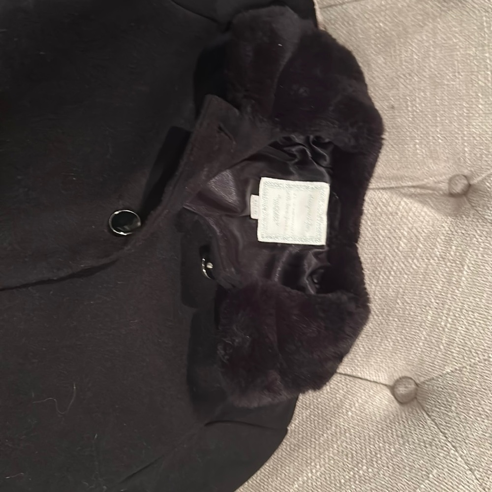 Gymboree, girls black dress coat. Size 5-6